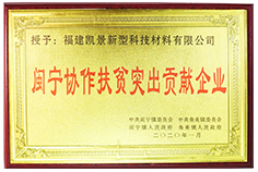 2020年度閩寧協(xié)作扶貧突出貢獻企業(yè)